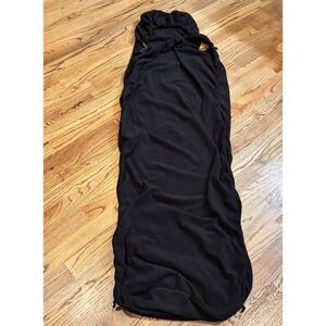 Kelty 100M Mummy Fleece Sleeping Bag Liner Black Lightweight Camping Travel